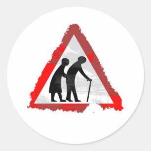 Adesivo Pessoas adultas do sinal do Grunge