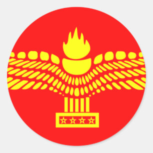 Adesivo Pessoas aramaicas de Syriac, bandeira de Syria