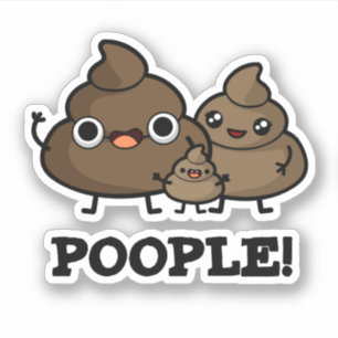 Adesivo Pessoas de Poop Bonitas