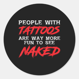 Adesivo Pessoas Engraçadas Com Tatuagens _ Tatuadas - Tatu