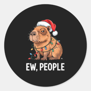 Adesivo Pessoas nojentas Capivara Luzes de Natal Engraçado