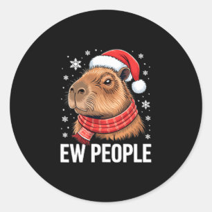 Adesivo Pessoas nojentas Capivara Natal Engraçado Introver
