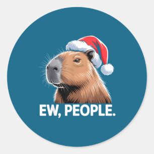 Adesivo Pessoas nojentas Capivara Natal Humor