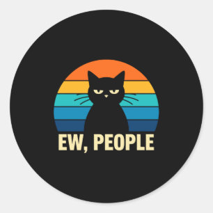 Adesivo Pessoas Nojentas Gato Engraçado Anti Social Introv