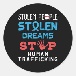 Adesivo Pessoas Roubadas Sonhos Roubados Impedem Tráfico H