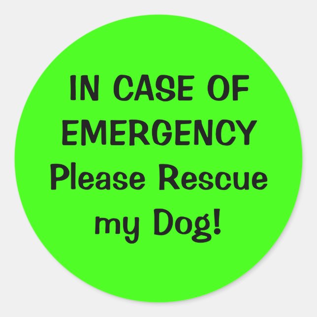 Adesivo Pet Alert Sticker (Frente)