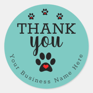 Adesivo Pet Business, Pog Paw Personalizado Agradam-Lhes O
