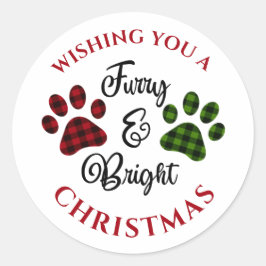 Adesivo Pet Dog Cat Holiday Christmas — Vinheta de Natal