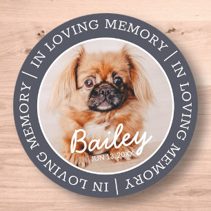 Adesivo Pet Memorial In Loving Memory Modern Custom Photo