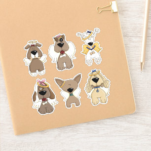 Adesivo Pet Rainbow Dog Angel Stickers