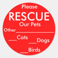 Pet Rescut Stickers