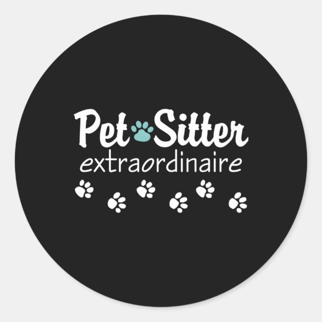 Adesivo Pet Sitter Extraordinaire (Frente)