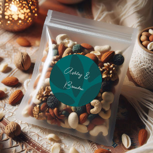 Adesivo Pétalas de Flor Mod Botânica Casamento Azul