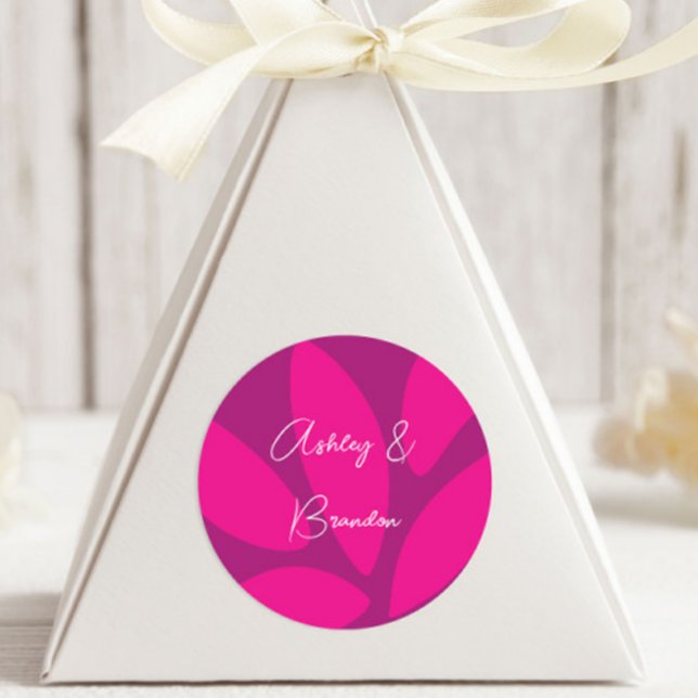 Adesivo Pétalas de Flor Mod Botânica Fuchsia Chá de Noiva (Criador carregado)