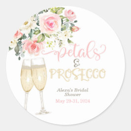 Adesivo Pétalas & Prosecco Chá de Noiva