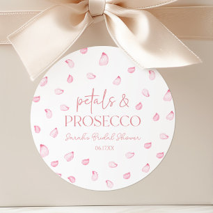 Adesivo Pétalas & Prosecco Pétalas de Rosa Rosa Bridal Sho