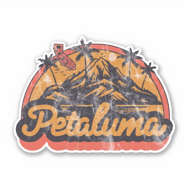Adesivo Petaluma, Califórnia (Frente)