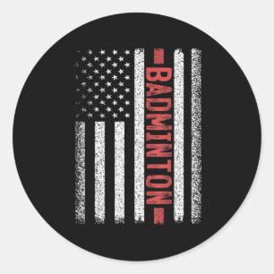 Adesivo Peteca Bandeira Americana 4 De Julho Peteca Jogo