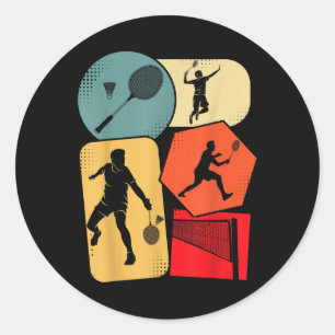 Adesivo Peteca de Badminton Crianças Meninos Jovens Homens