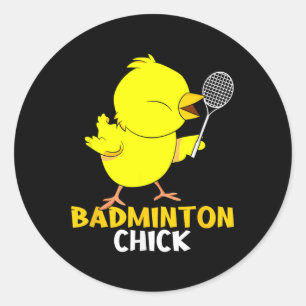 Adesivo Peteca Frango Galinha Peteca Feminina Badminton