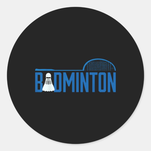 Adesivo Peteca Para Jogador de Badminton Homens (Frente)