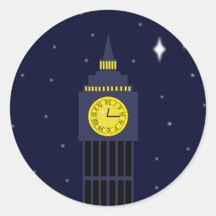 Adesivo Peter Pan Neverland Clock Tower desejando estrela