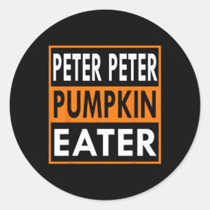 Adesivo Peter Pumpkin Comendo Figurino para Casais - Corre