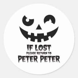 Adesivo Peter Pumpkin Comeu Casais de Halloween Costume