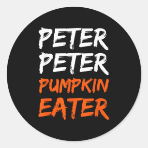 Adesivo Peter Pumpkin Costume Comer Halloween