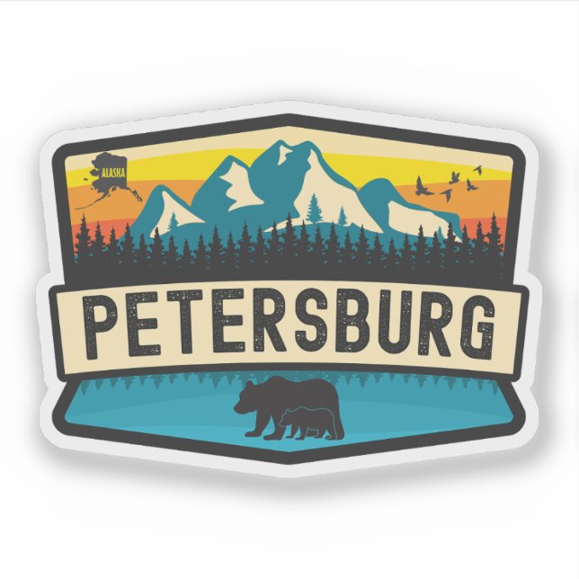 Adesivo Petersburgo, Alasca (Frente)
