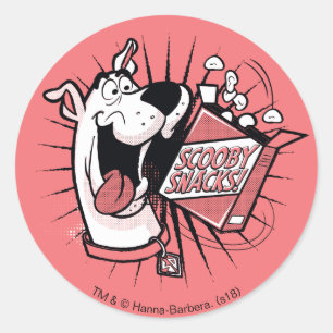 Adesivo Petiscos de intervalo mínimo de Scooby-Doo Scooby