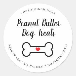 Adesivo Petiscos naturais gourmet para cães