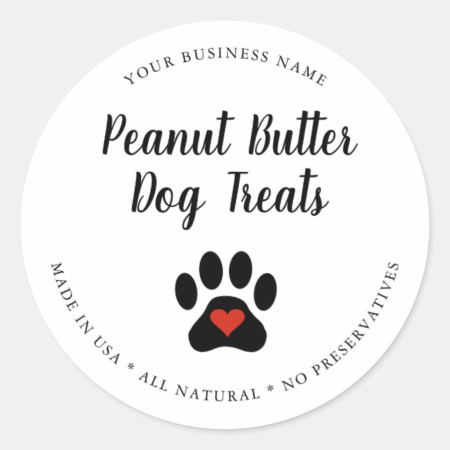 Adesivo Petiscos Naturais para Cães Gourmet (Frente)