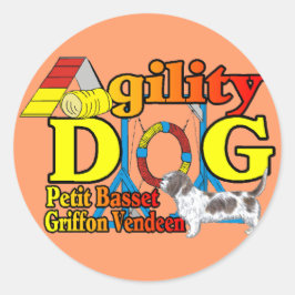 Adesivo Petit Basset Griffon Vendeen Agilidade