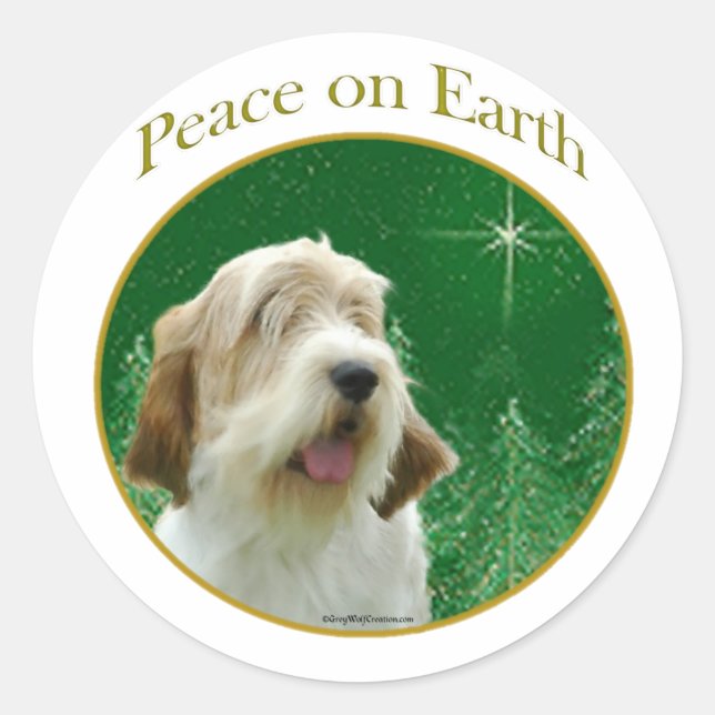 Adesivo Petit Basset Griffon Venden Peace (Frente)