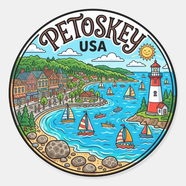 Adesivo Petoskey EUA (Frente)