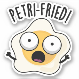 Adesivo Petri frita Funny Fried Egg Pun
