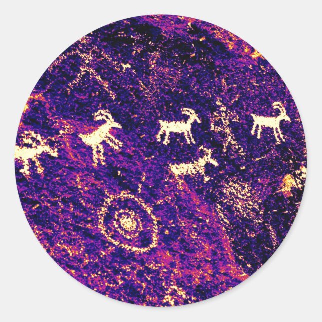 ADESIVO PETROGLIPHS NEVADA DESERTA O SUDESESTE AMERICANO (Frente)