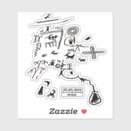 Adesivo Petroglyphs at Atlatl Rock at Valley of Fire State