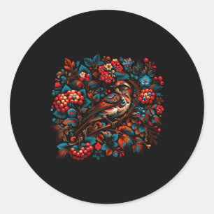 Adesivo Petrykivka Vogel Pracht Ucrânia Pintura 1