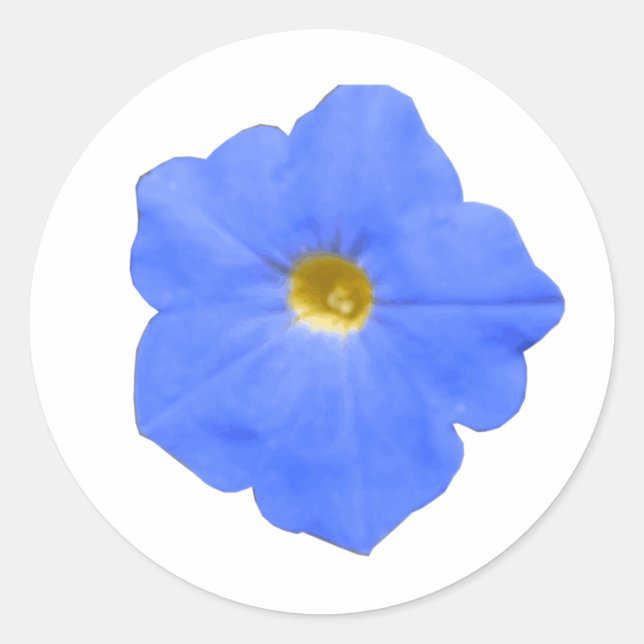 Adesivo Petunia Blue e Yellow Sticker (Frente)