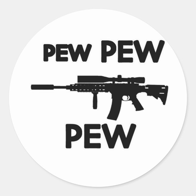 Adesivo Pew Pew Pew (Frente)