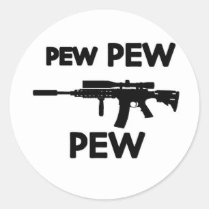 Adesivo Pew Pew Pew