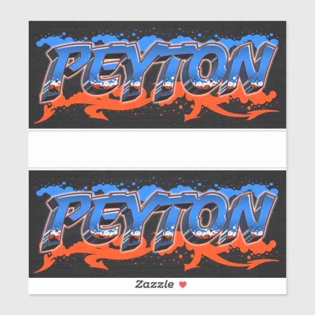 Adesivo Peyton Vorname Name Graffiti Aufkleber Sticker (Folha)