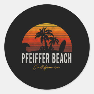 Adesivo Pfeiffer Beach California Palms Vacement Surf Sund