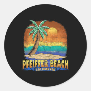 Adesivo Pfeiffer Beach California Vintage - Alma em Descan