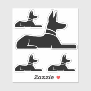 Adesivo Pharaoh Hound Egípcio Hieroglyph Dog Stickers