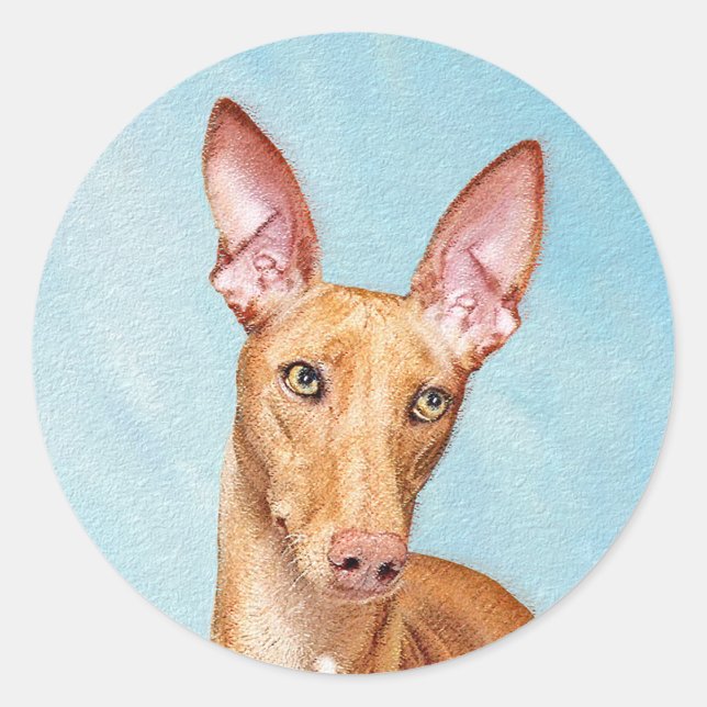 Adesivo Pharaoh Hound Painting - Arte Cachorra Original (Frente)