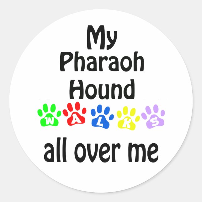 Adesivo Pharaoh Hound Walks Design (Frente)