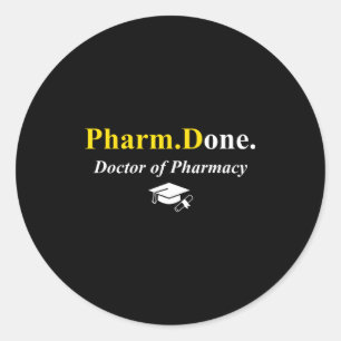 Adesivo Pharm.concluído. concluído doutor em farmácia phar